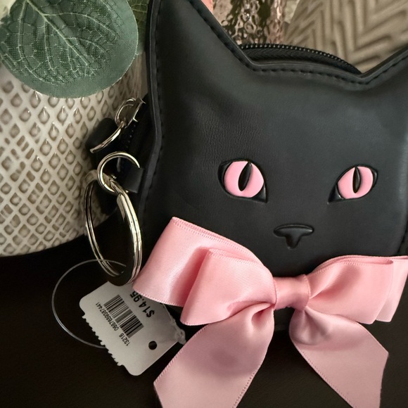 🆕🐈‍⬛ BATH & BODY WORKS LIMITED EDITION “BLACK CAT WITH PINK BOW” COIN PURSE. NWT - Picture 5 of 11